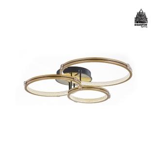 【必登堡】格斯汀吸頂燈 B560231(客廳燈/工作室燈/LED/輕奢質感/金色/新古典風)