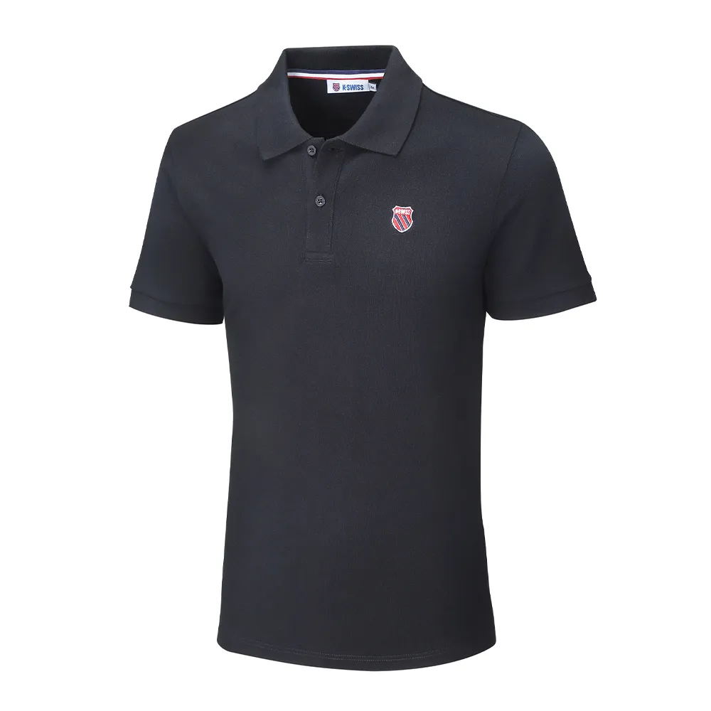 【K-SWISS】短袖Polo衫 Classic Polo-男-黑(108492-008)