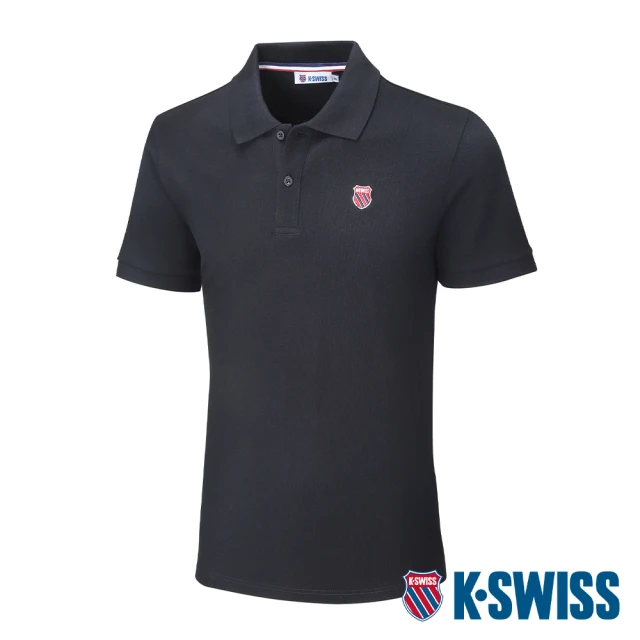 K-SWISS 短袖Polo衫 Classic Polo-男-黑(108492-008)