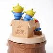 【小禮堂】迪士尼 三眼怪 造型木質旋轉音樂鈴 - 玩具箱款(平輸品)