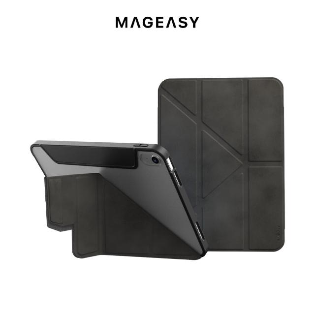 【MAGEASY】iPad 10代 10.9吋 多角度支架透明保護套 VIVAZ(支援 2022 iPad 10代)