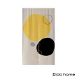 【Dido home】抽象幾何色塊 棉麻布簾門簾掛簾 80x120cm-附伸縮桿(HM242)