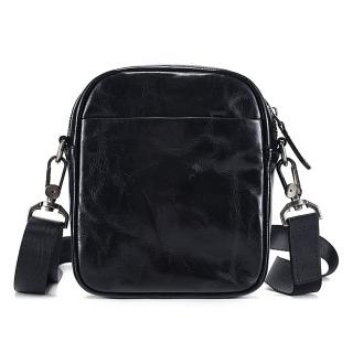 【巴黎精品】現貨+預購 側揹包真皮單肩包(復古率性簡約牛皮男包包v1af45)