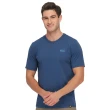【Jack wolfskin 飛狼】男 涼感棉圓領短袖排汗衣 素T恤(深藍)