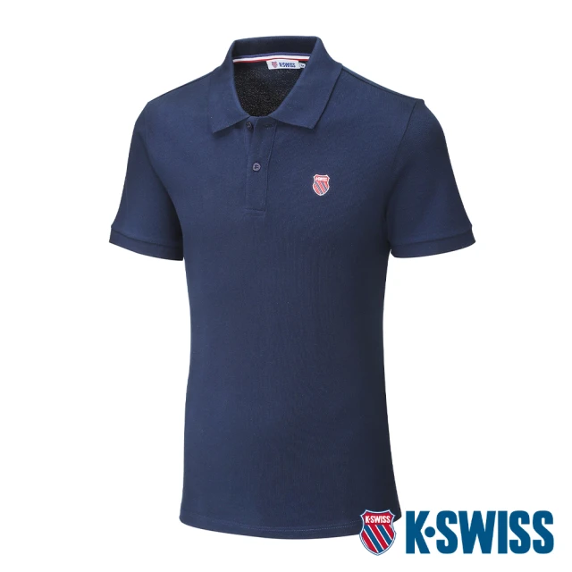 K-SWISS 短袖Polo衫 Classic Polo-男-藍(108492-426)