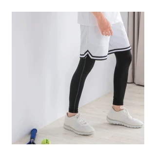 【OB 嚴選】台灣品質世界同步車縫貼腿彈力男生運動內搭褲 《KL0212》