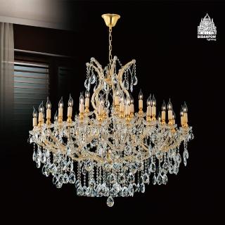 【必登堡】薇雅娜水晶吊燈 120cm B560741(客廳燈/大廳燈/餐吊燈/法式/美式/奢華風/水晶珠/現代)