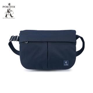 【PORTER INTERNATIONAL】自由輕盈ESCAPE斜揹包(深藍)