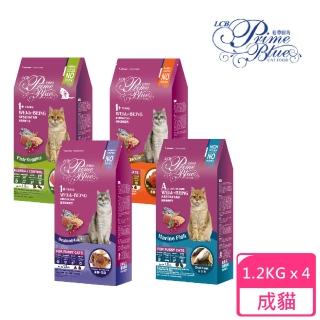 【LCB 藍帶廚坊】健康挑嘴貓 1.2kg 4包組(成貓 老貓 熟齡貓 貓飼料 寵物飼料)
