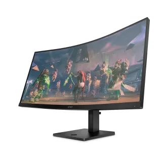 【HP 惠普】OMEN 34c 34型 VA 2K 165Hz電競曲面螢幕(1500R/AMD FreeSync/1ms)