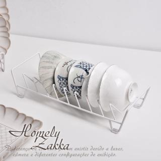 【Homely Zakka】日式簡約鐵藝多功能碗盤收納架/瀝水架/槽下置物架 1入(碟架 碗架 瀝水架 盤子收納架)