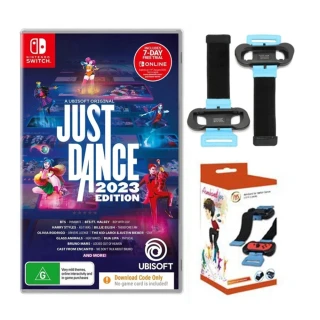 【Nintendo 任天堂】Switch遊戲 舞力全開 2023 +JYS跳舞體感腕帶(盒裝序號 國際版 支援中文)