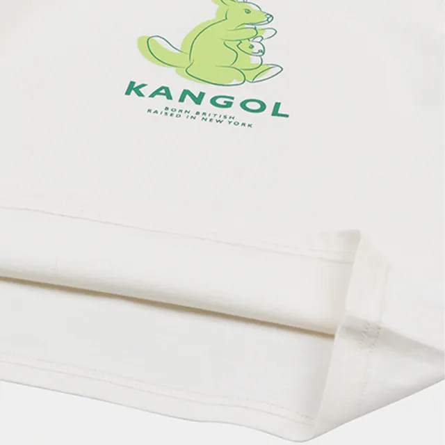 【KANGOL】韓國-KIDS 氣球袋鼠短袖T恤-白色(W23SM401WT)