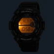 【CASIO 卡西歐】圓形簡約率性數位電子運動腕錶/黑(WS-1300H-1A)