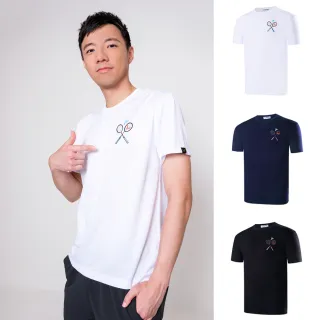 【VICTOR 勝利體育】羽球刺繡 T-Shirt 中性款(T-2306 A白/B藏青/C黑)