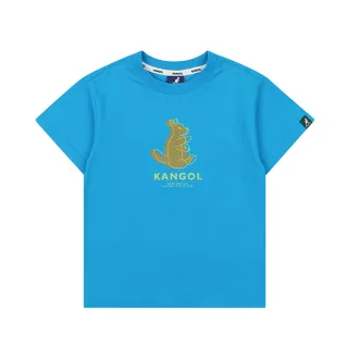 【KANGOL】韓國-KIDS 氣球袋鼠短袖T恤-藍色(W23SM401BL)