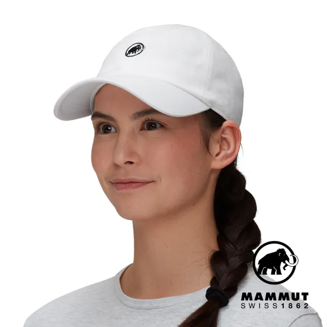 【Mammut 長毛象】Baseball Cap Mammut 經典棒球帽 白色PRT1 #1191-00051