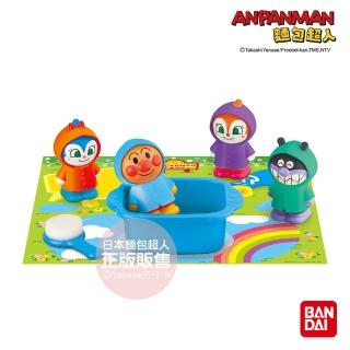 【ANPANMAN 麵包超人】麵包超人與夥伴們 感溫變色雨衣人偶組(3歲-)
