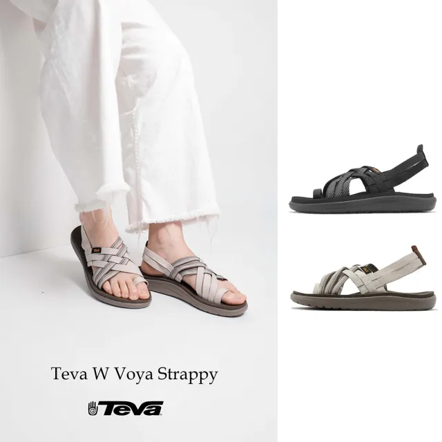 【TEVA】涼鞋 W Voya Strappy 女鞋 再生織帶 快乾 記憶鞋床 2色 單一價(1099271HBK)