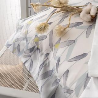 【HEIMA LIVING】60支天絲有葉子 加大兩用被床包組(頂極天絲) 涼被/冷氣毯
