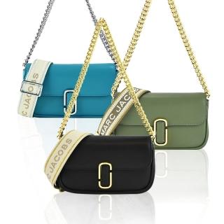 【MARC JACOBS 馬克賈伯】THE J MARC MINI牛皮翻蓋兩用包(迷你/多色選)