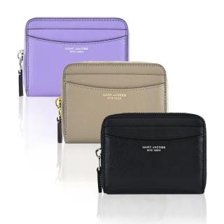 【MARC JACOBS 馬克賈伯】THE SLIM 84羊皮拉鍊卡片零錢包(多色選)