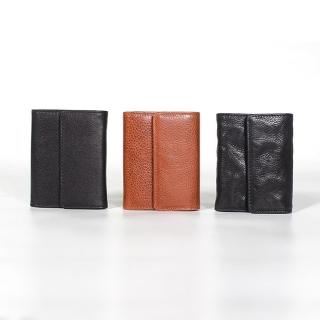 【巴黎精品】現貨+預購 短夾真皮錢包(牛皮多卡位風琴式男女包包3款a1bk39)