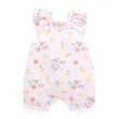 【Purebaby】澳洲有機棉 嬰兒短袖連身衣(新生兒 有機棉 包屁衣 女童)
