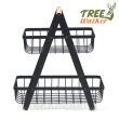 【TreeWalker】木提收納置物籃(大容量雙層設計)