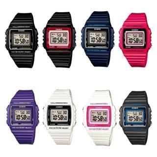 【casio 卡西歐】彩色亮感電子錶(w-215h)