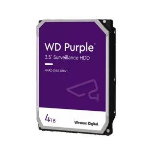 【WD 威騰】紫標 4TB 3.5吋 5040轉 256MB 監控型內接硬碟(WD43PURZ)