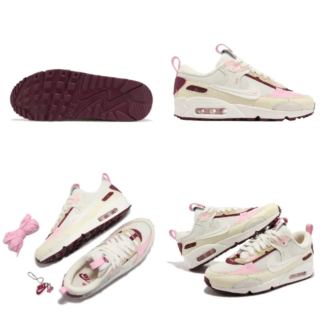 NIKE 耐吉】休閒鞋Wmns Air Max 90 Futura 女鞋米白粉紅氣墊情人節