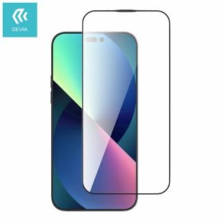 【DEVIA】iPhone 14 Plus/13 Pro Max 6.7吋高畫質全屏鋼化玻璃保護貼-黑色(90度彎曲抗折抗碎)