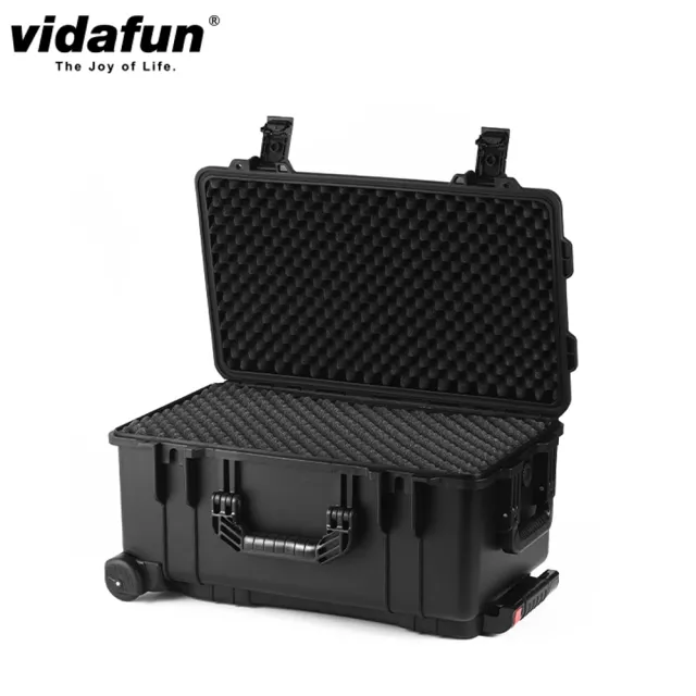 【Vidafun】V26 防水耐撞提把拉桿滑輪收納氣密箱 登機箱(加贈六包乾燥劑+原廠行李束帶)