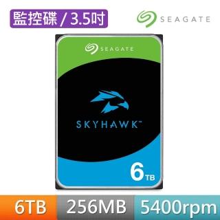 【SEAGATE 希捷】SkyHawk 6TB 3.5吋 5400轉 256MB 監控內接硬碟(ST6000VX009)