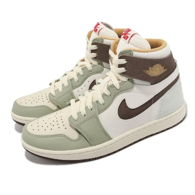 【NIKE 耐吉】Air Jordan 1 ZM Air CMFT 2 男鞋 CNY 兔年 AJ1 綠 棕 米白(FD4327-121)