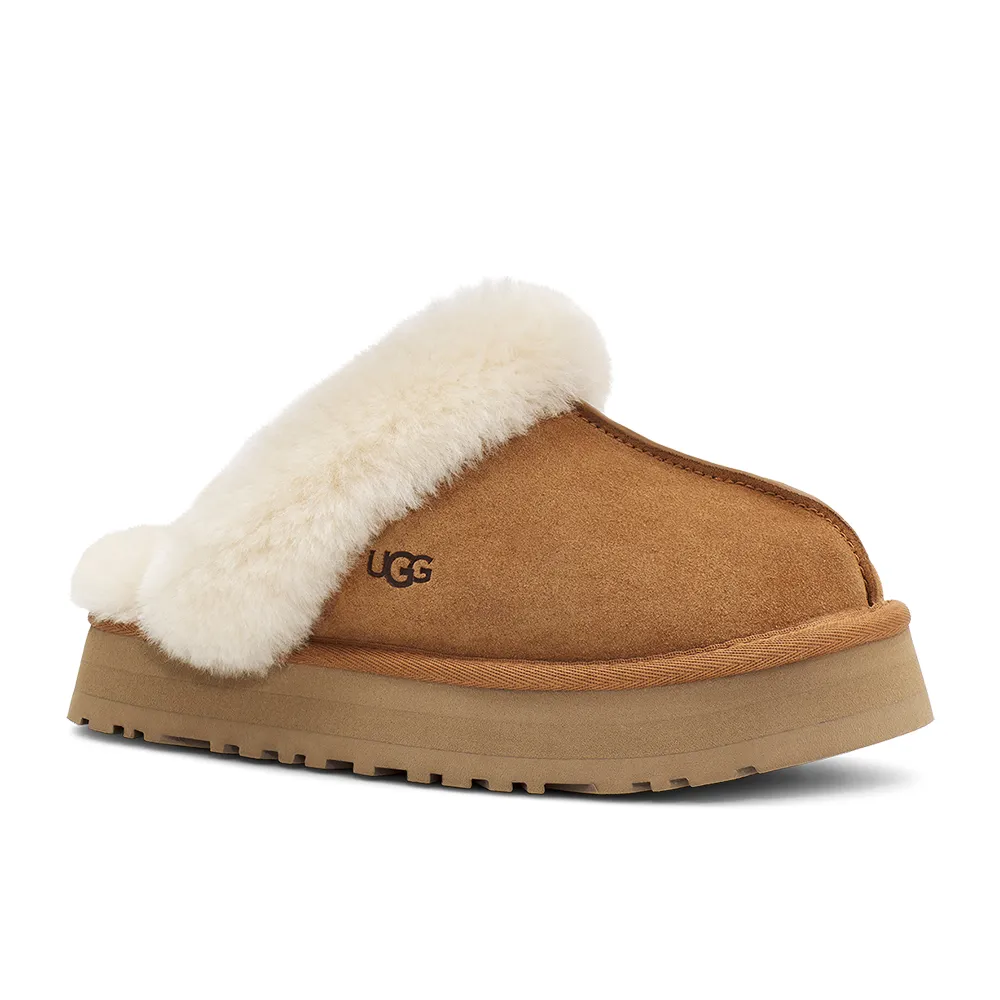 【UGG】女鞋/穆勒鞋/厚底鞋/懶人鞋 原廠貨 Disquette(栗子棕-UG1122550CHE)