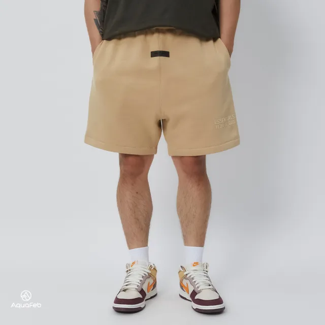 【Essentials】FOG Shorts 男款 女款 卡其色 抽繩 縮口 運動 休閒 短褲 160BT222004F