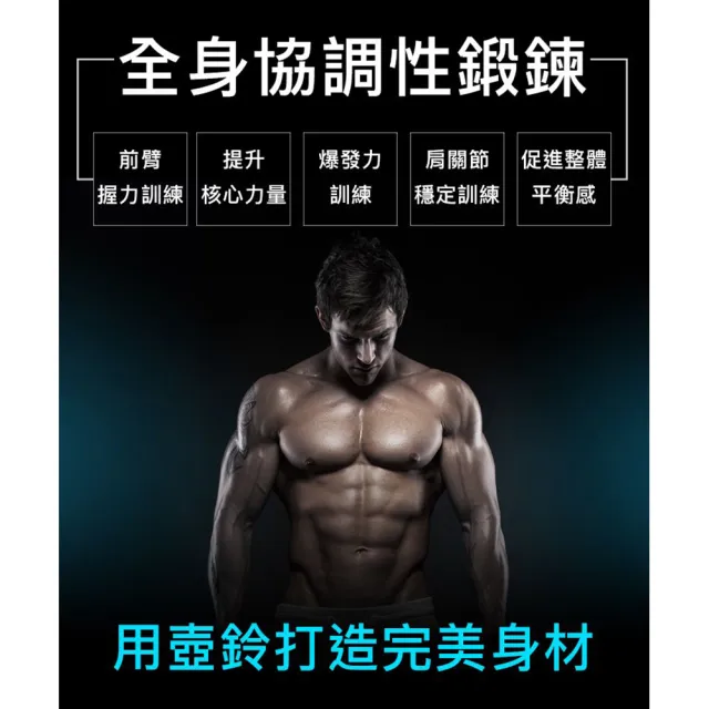【Fitek】5公斤壺鈴 經典款壺鈴(5KG鑄鐵壺鈴 專業壺鈴)