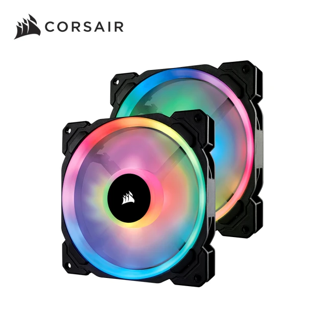 CORSAIR 海盜船 LL140 RGB LED 14公分機殼風扇*2 + 控制器