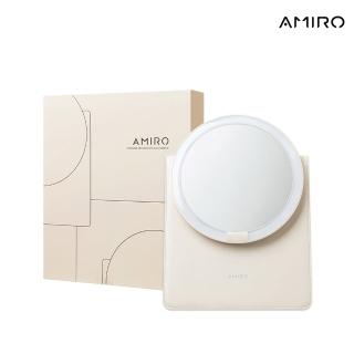 【AMIRO】覓光旅行化妝LED高畫質日光包包鏡(旅行化妝包/手拿包/化妝鏡/美妝鏡/隨身鏡/情人節禮物)