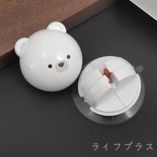 日本進口白熊吸盤式附蓋磨刀架-2入組(磨刀架)