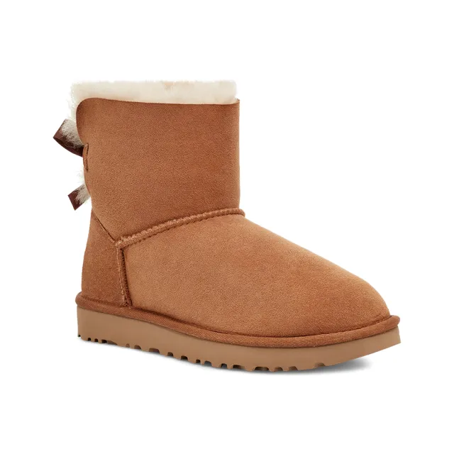 UGG】女鞋/女靴/靴子/雪靴Mini Bailey Bow II(栗子棕-UG1016501CHE