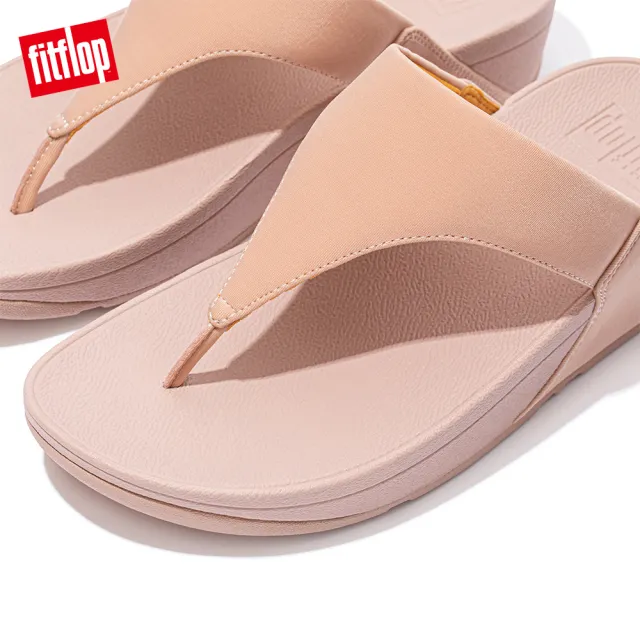 【FitFlop】LULU TOE-POST SANDALS經典夾脚涼鞋-女(米色/蜜黃色)