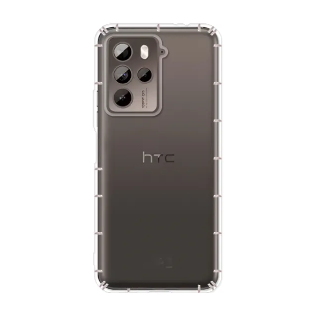 【RedMoon】HTC U23 Pro 防摔透明TPU手機軟殼 鏡頭孔增高版