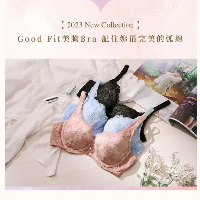 【Wacoal 華歌爾】Good Fit 美胸記形系列 C90.DE70-85罩杯內衣 NB4506D6(冰河藍)