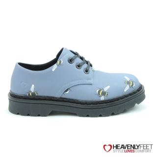 【heavenlyfeet】英國舒適品牌蜜蜂印花3孔密鞋-LIBERTY BEES(丹寧藍)