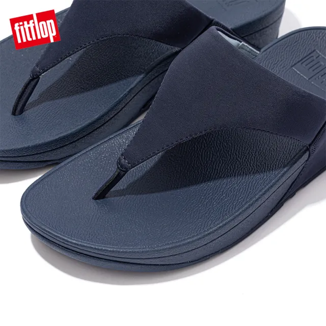 【FitFlop】LULU TOE-POST SANDALS經典夾脚涼鞋-女(午夜藍/淡藍色)