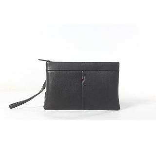 【巴黎精品】現貨+預購 真皮公事包手提包真皮革手拿包側揹包(商務牛皮大容量信封包手抓男包包a1bk115)