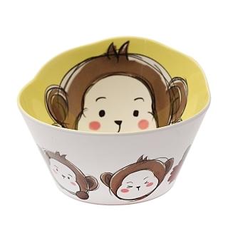 【生活King】卡通碗-快樂猴猴系列/造型碗/美耐皿碗(1入)